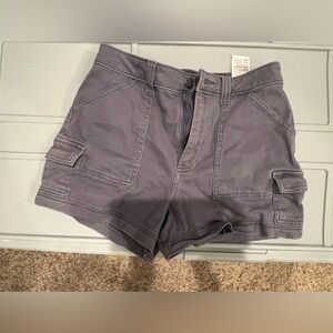 Hollister Gray Women's Cargo Shorts